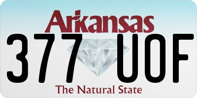 AR license plate 377UOF