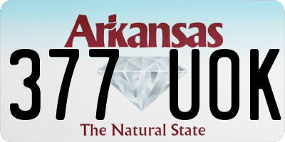 AR license plate 377UOK