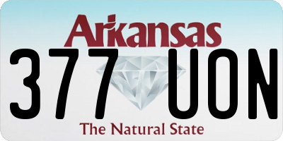AR license plate 377UON
