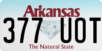 AR license plate 377UOT