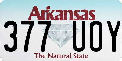 AR license plate 377UOY