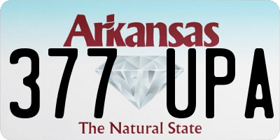 AR license plate 377UPA