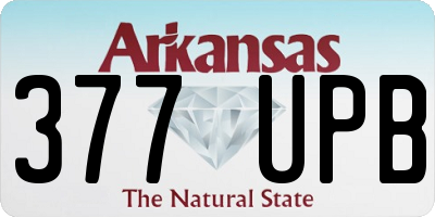 AR license plate 377UPB