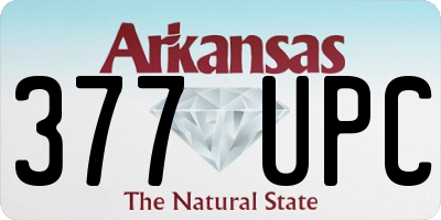 AR license plate 377UPC