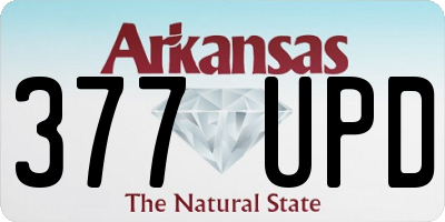 AR license plate 377UPD