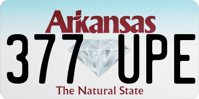 AR license plate 377UPE