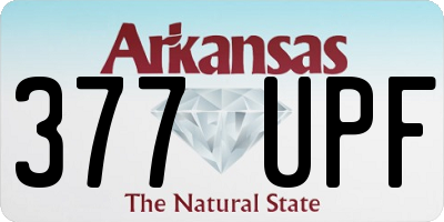 AR license plate 377UPF