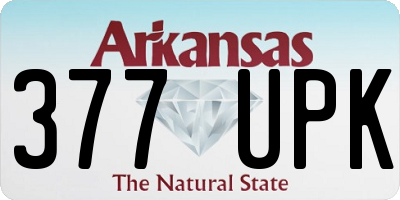 AR license plate 377UPK