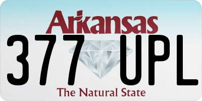 AR license plate 377UPL