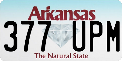 AR license plate 377UPM