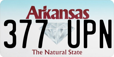 AR license plate 377UPN