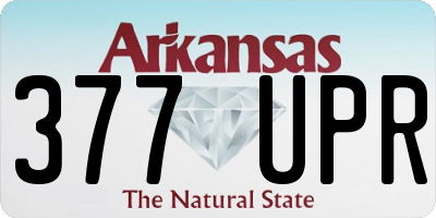 AR license plate 377UPR