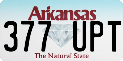 AR license plate 377UPT