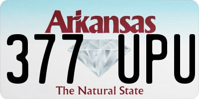 AR license plate 377UPU