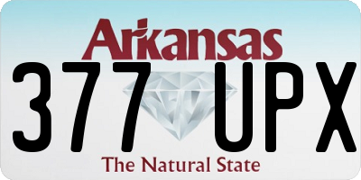 AR license plate 377UPX
