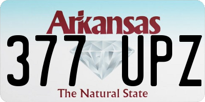 AR license plate 377UPZ