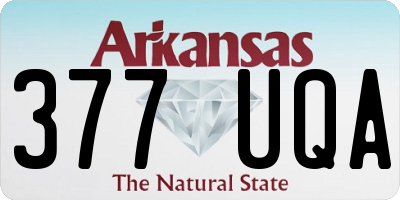 AR license plate 377UQA