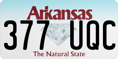 AR license plate 377UQC
