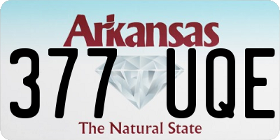 AR license plate 377UQE