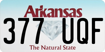 AR license plate 377UQF