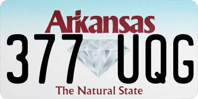 AR license plate 377UQG