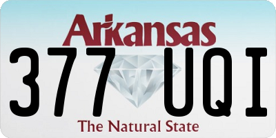 AR license plate 377UQI