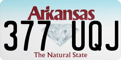 AR license plate 377UQJ