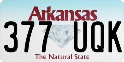 AR license plate 377UQK