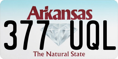 AR license plate 377UQL