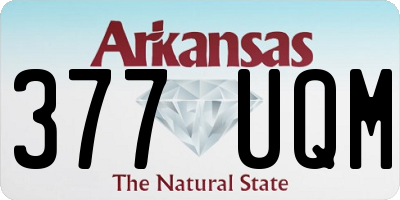 AR license plate 377UQM