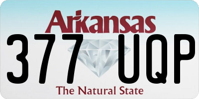 AR license plate 377UQP