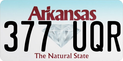 AR license plate 377UQR