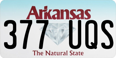 AR license plate 377UQS
