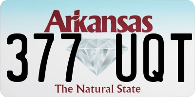 AR license plate 377UQT