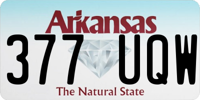 AR license plate 377UQW