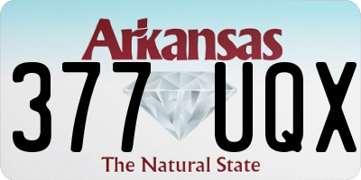AR license plate 377UQX