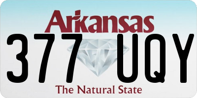AR license plate 377UQY