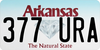 AR license plate 377URA