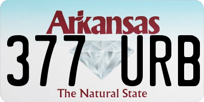 AR license plate 377URB