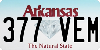 AR license plate 377VEM