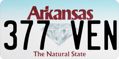 AR license plate 377VEN