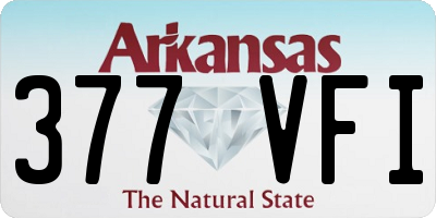 AR license plate 377VFI
