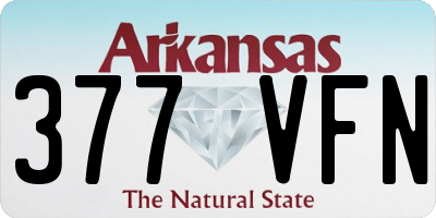AR license plate 377VFN