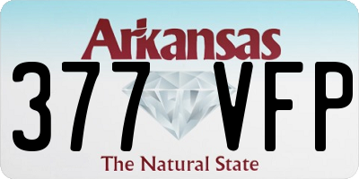 AR license plate 377VFP