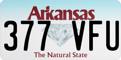 AR license plate 377VFU