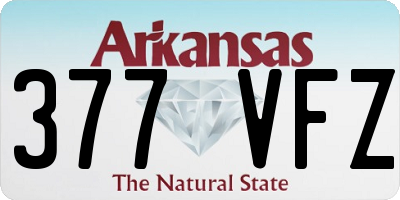 AR license plate 377VFZ