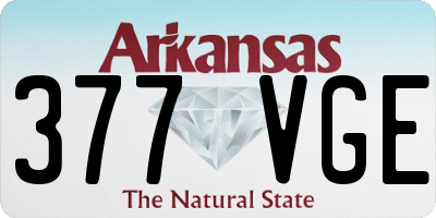 AR license plate 377VGE