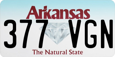AR license plate 377VGN