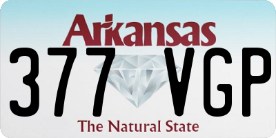 AR license plate 377VGP