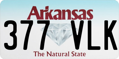 AR license plate 377VLK
